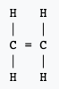 Formule développée de l'éthylène. © Wikipedia