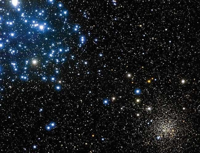 M 35 (à gauche) et NGC 2158. Crédit Canada-France-Hawaii Télescope   