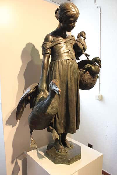 Statue originale de la « Lison aux oies » de Göttingen, en Allemagne. © Soenke Rahn, Wikipédia, cc by sa 3.0