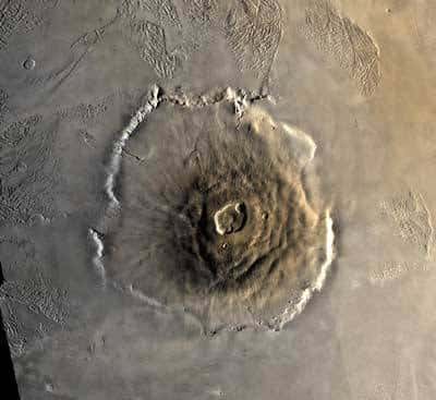 Olympus Mons vu par Mars Global Surveyor