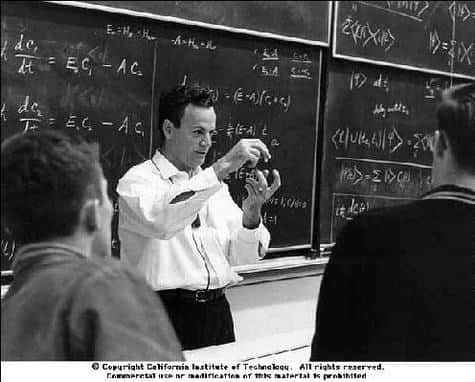 Richard Feynman expliquant la théorie du maser à ammoniac aux étudiant du Caltech.