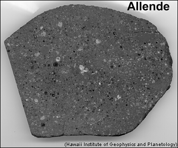 La météorite d'Allende, une célèbre chondrite. © DR