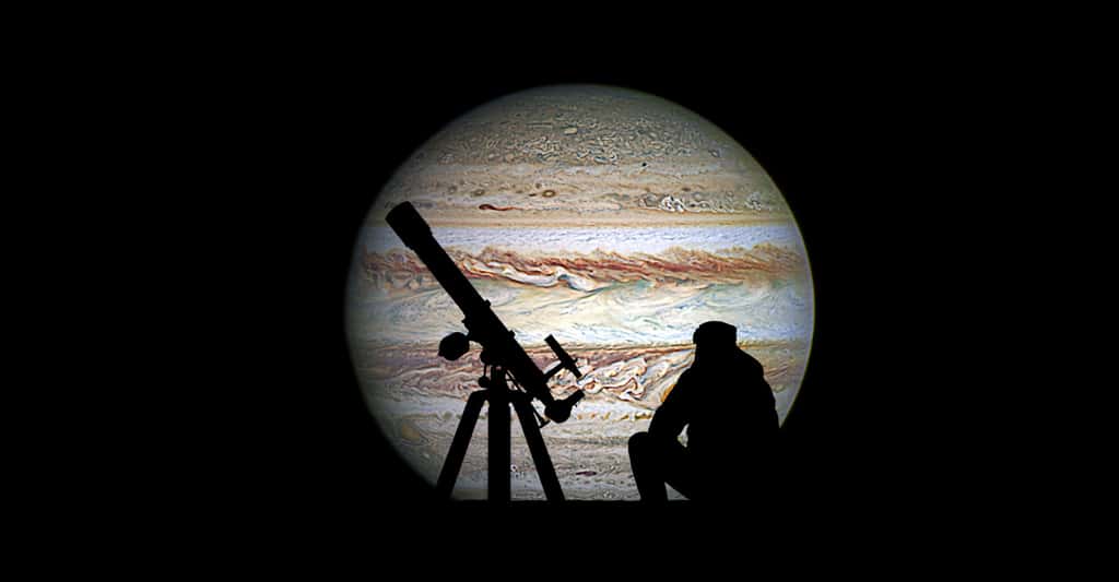Depuis la Terre, le diamètre apparent de Jupiter est de l’ordre de 40 secondes d’arc. © allexxandarx, Fotolia