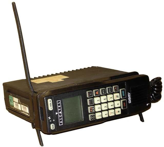Le premier téléphone français GSM a été celui de la marque Alcatel. © Lerouxdnl, Wikipédia, CC by 2.5