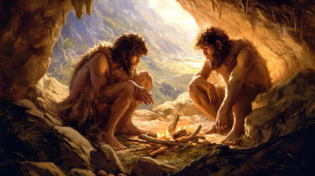  L'histoire d'<em>Homo sapiens</em> est caractérisée par une combinaison d'évolution biologique et culturelle, d'hybridation avec d'autres hominidés, et de migrations. © Marco, Adobe Stock