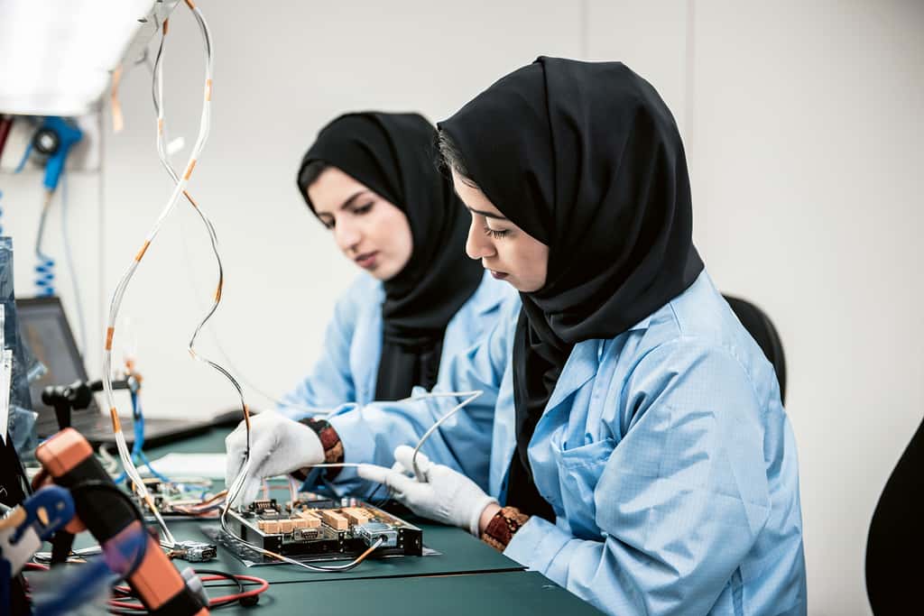 L’équipe scientifique de la mission compte par ailleurs 90 % de femmes. © United Arab Emirates Space Agency