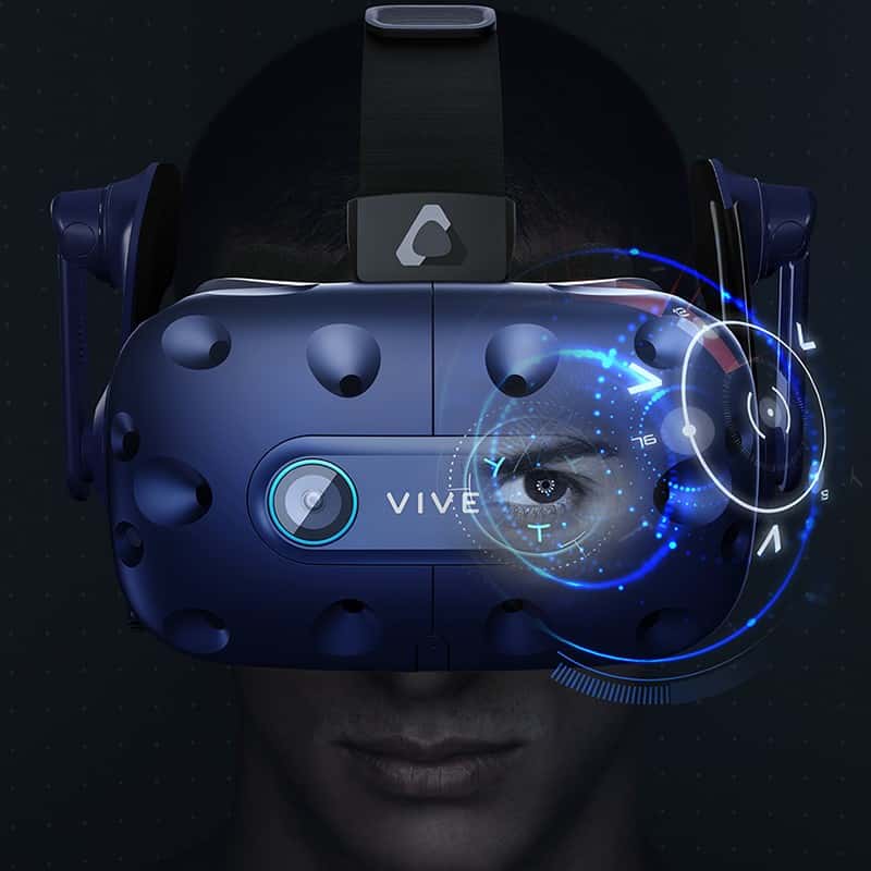 Le casque HTC Pro Eye intègre déjà le suivi des yeux depuis plusieurs années. © HTC