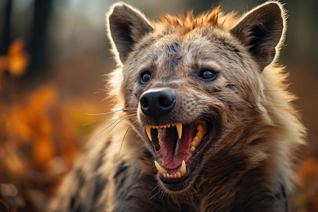 La hyène tachetée possède une mâchoire puissante et sa morsure est l’une des plus efficaces qui existe chez des mammifères. © Sebastian, Adobe Stock