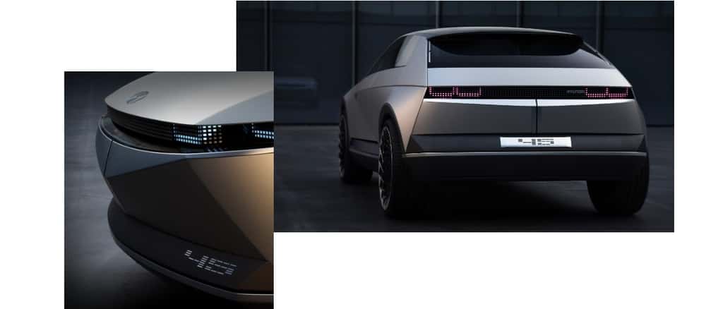 Le concept-car EV 45 sur lequel sera basée le futur SUV compact Ioniq 5 qui arrivera en 2021. © Hyundai