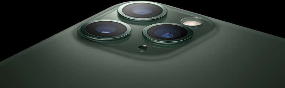 La fonctionnalité star de l'iPhone 11 Pro est de loin son triple appareil photo aux capteurs de 12 Mpx. © Apple Store