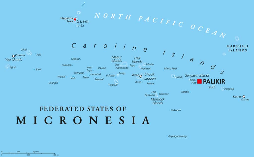 Plusieurs îles de Micronésie ont disparu sous les eaux du Pacifique. © Peter Hermes Furian, Fotolia