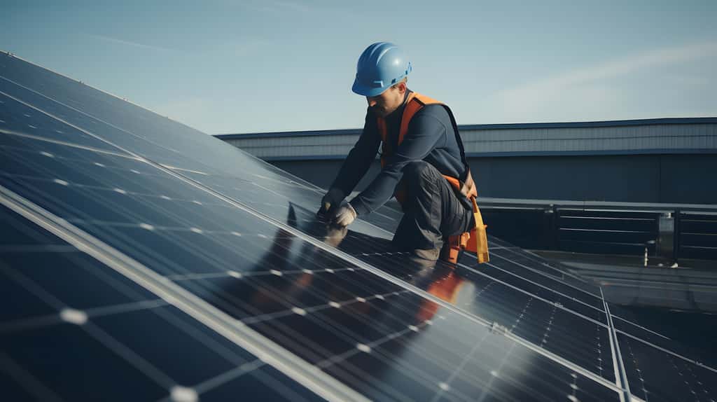 L'installation de panneaux photovoltaïques permet aux entreprises de combiner rendement financier et démarche durable. © Rodrigodm22, Adobe Stock