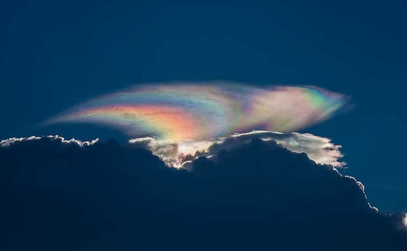 Nuage iridescent photographié en Floride, USA, en 2012. © GQuiroga, Wikipedia