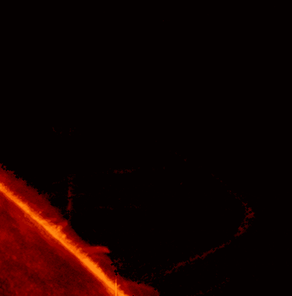 La région d’interface du Soleil enregistrée lors d’une éruption solaire X8,2. © Nasa, GSFC, LMSAL, Joy Ng