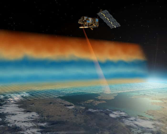 L’instrument IASI ausculte deux fois par jour les 100 premiers kilomètres de l’atmosphère avec une résolution verticale d’un kilomètre. © ESA, AOES Medialab