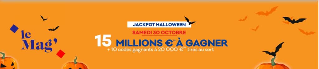 Jackpot Halloween, samedi 30 octobre © FDJ