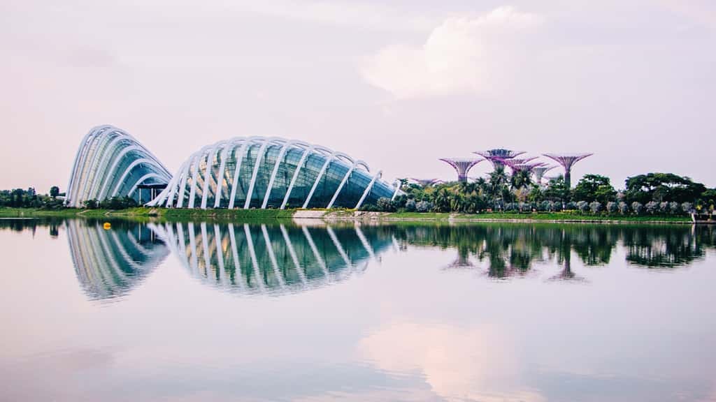 Les Jardins de la Baie de Singapour, ville classée n° 1 dans les classements de smart cities depuis de nombreuses années. © gardensbythebay.com