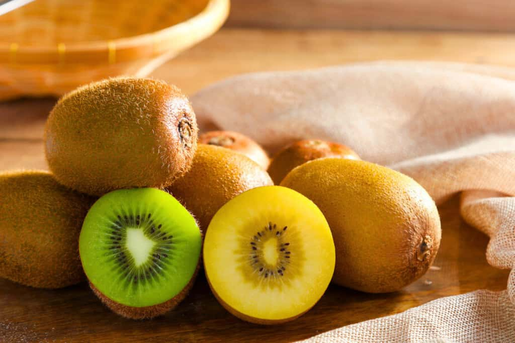 Kiwi vert ou kiwi jaune ? C'est une question de goût, ils ont chacun leurs caractéristiques et leurs bienfaits. © BirdShutterB, iStock