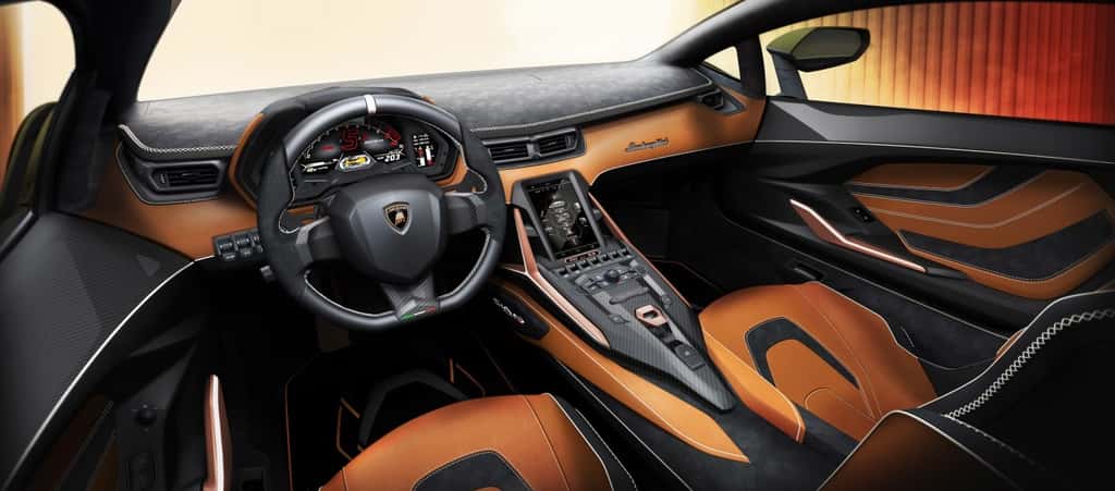 L’intérieur de la Lamborghini Sián sera entièrement personnalisable. © Lamborghini