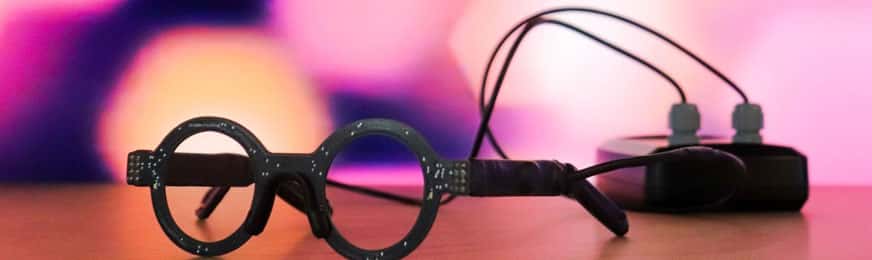 Les lunettes connectées de la start-up Wyes, une technologie brevetée et récompensée au salon VivaTech 2021. © Wyes