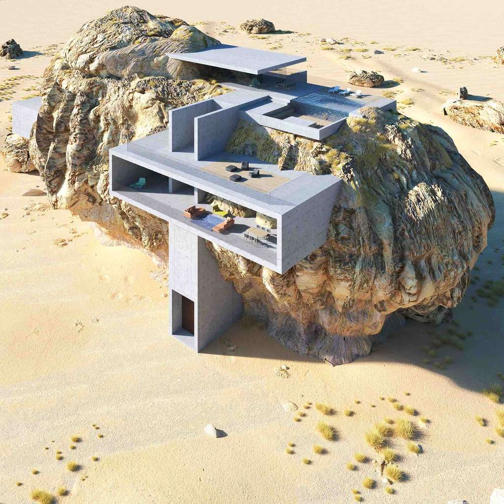 L'incroyable maison du désert saoudien ! © Amey-Kandalgaonkar