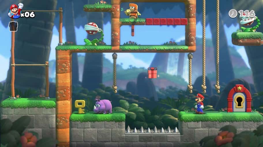 <em>Mario vs Donkey Kong</em> est de nature à développer l’esprit d’observation et de logique. © Nintendo
