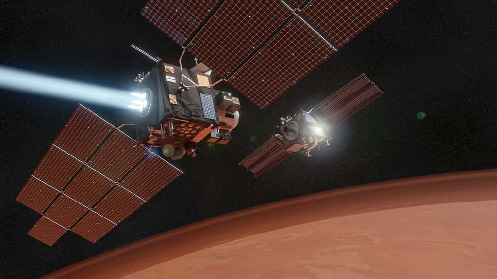 Le Projet Lightship VA Faciliter Le Déploiement Progressif D'Ipters et de Relais de Communication afin de répondre aux besoins d'un accès Scientifique régulier sur la planète rouge. © esa