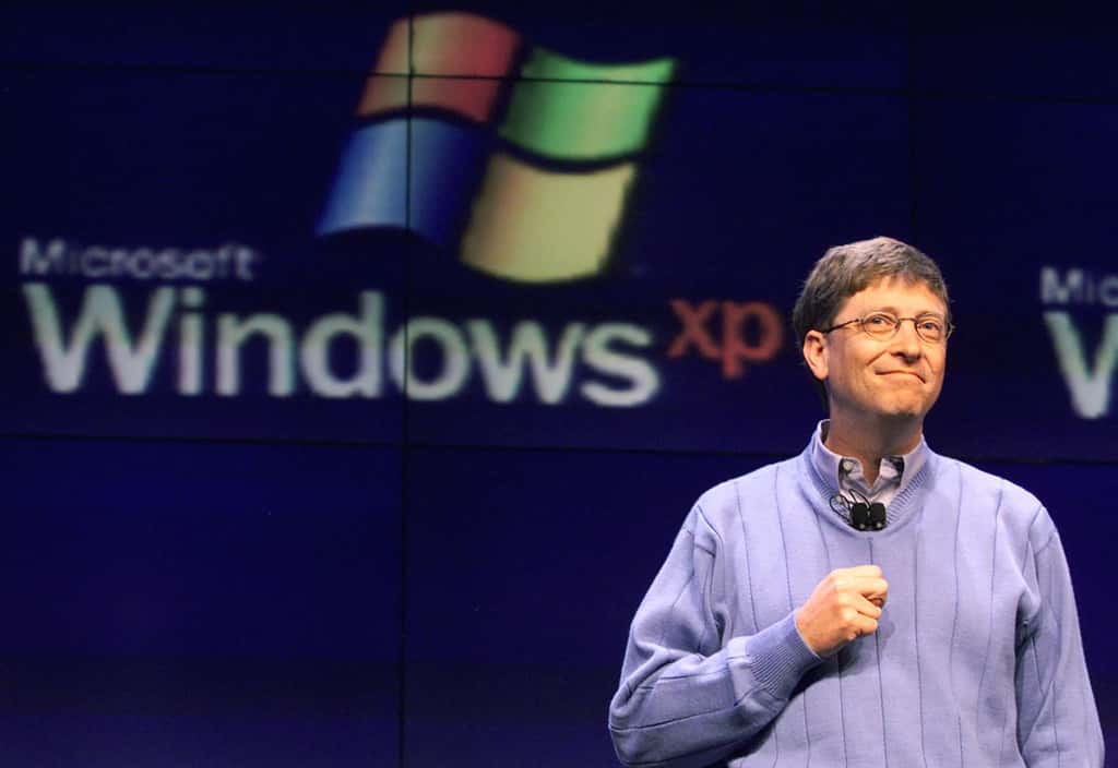 Microsoft a été fondé par deux amis d'enfance, Bill Gates (ici en photo) et Paul Allen. © JEFF CHRISTENSEN, AFP