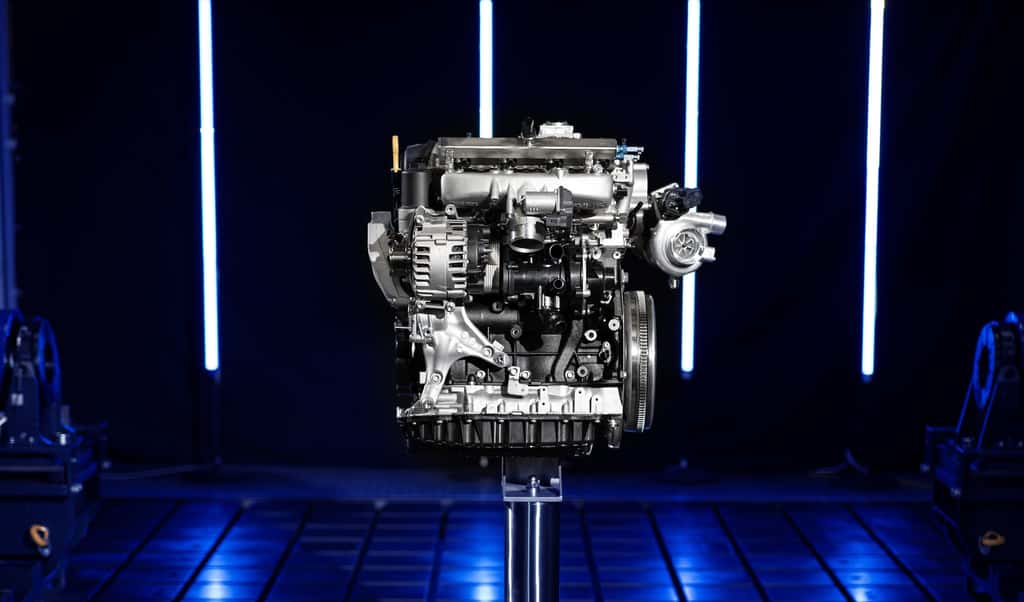  Voici le prototype d'un moteur turbo de deux litres alimenté à l'hydrogène – construit par AVL RaceTech. © AVL