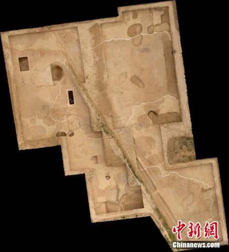 Le coin sud-est de l’ancienne cité impériale retrouvée sur le site de Taosi. © Chinanews.com