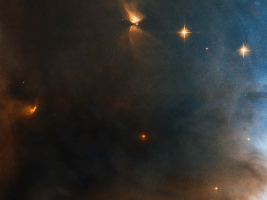 Après avoir étudié la composition chimique d’un nuage de gaz datant de seulement 850 millions d’années après le Big Bang, des chercheurs de l’Institut Max Planck (Allemagne) estiment que les premières étoiles se sont formées bien plus tôt. EN photo, naissance d'étoiles dans NGC 1333 photographiée par Hubble. © ESA, Hubble, NASA, K. Stapelfeldt
