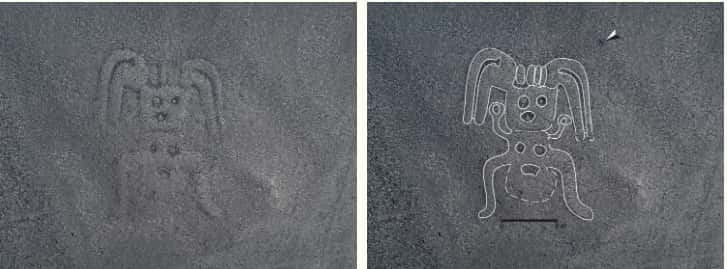 De forme humanoïde, ce géoglyphe de type B. © Yamagata University