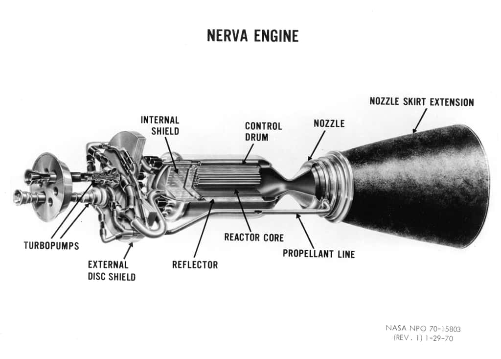 Le moteur Nerva. © Nasa