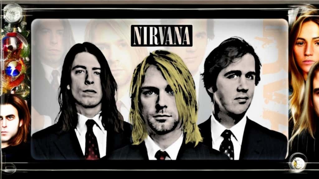 L'un des membres de Nirvana envisage d'utiliser l'intelligence artificielle pour bonifier des démos de chansons inédites. © ayrtonpipo sur DeviantArt avec outpainting sur Clipdrop par D. Ichbiah.