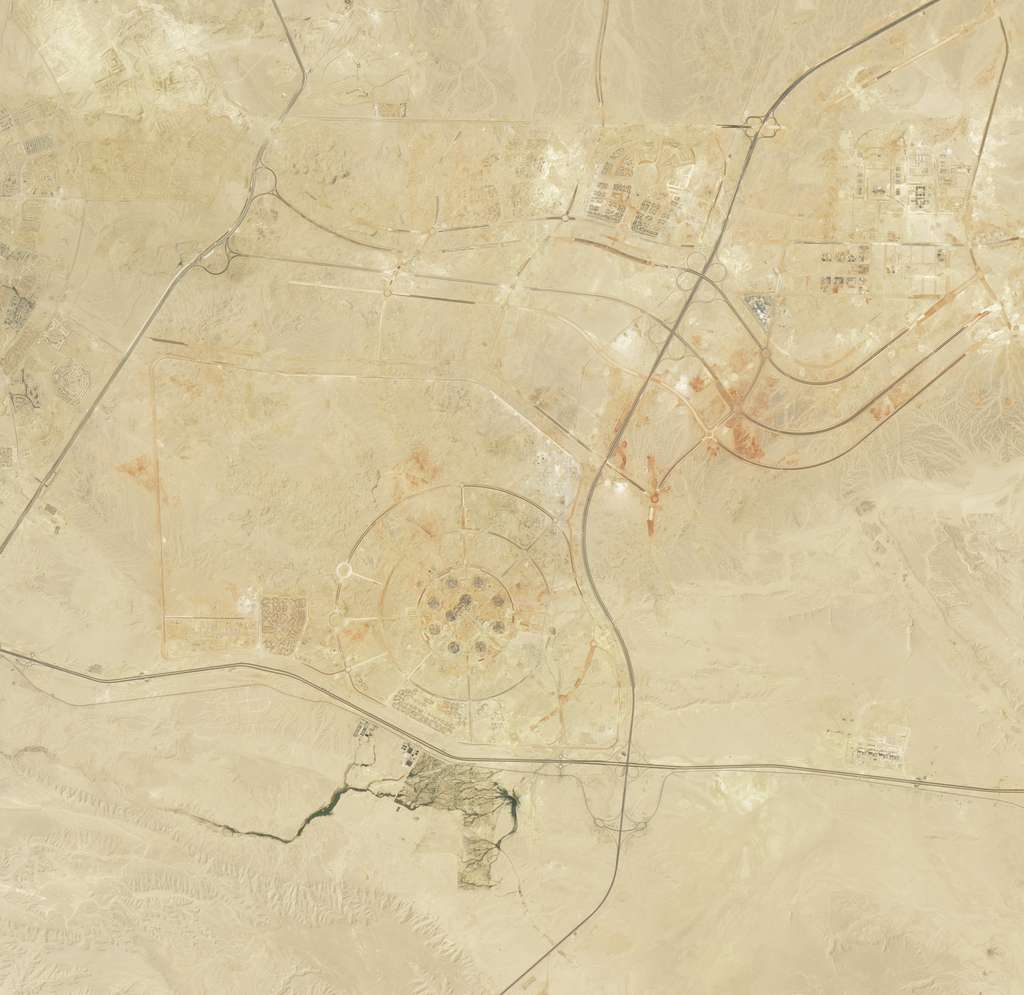 Le nouveau Caire le 14 août 2017 pris par le satellite Landsat 8. © Nasa