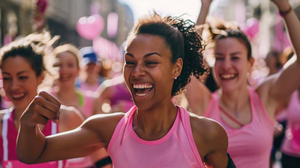 Sweat à Capuche Octobre Rose Femme - Message De Sensibilisation Au Cancer Du Sein, Coupe Décontractée