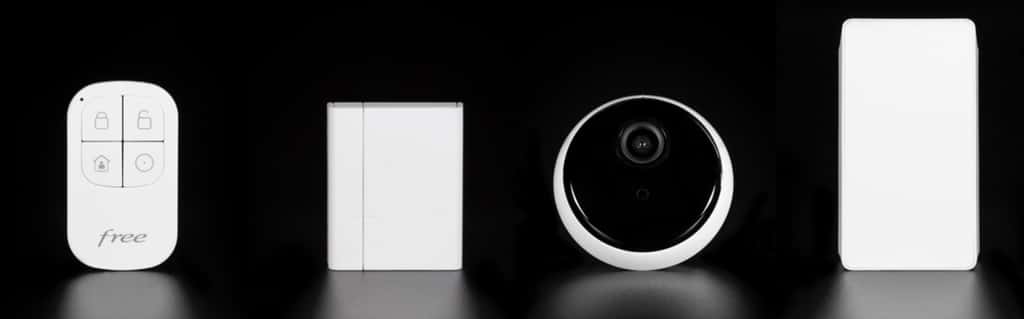 La Freebox devient une alarme maison avec une caméra et un détecteur de mouvements. © Free