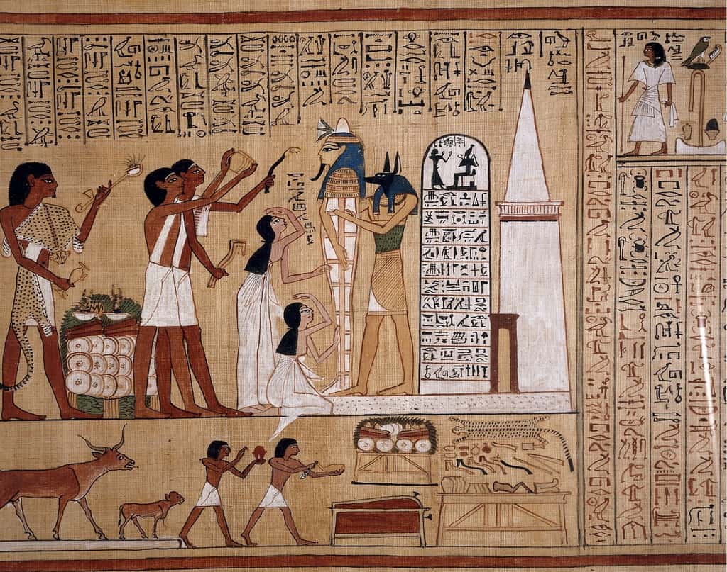 Momie sur papyrus. © DP, <em>Wikipedia</em> 