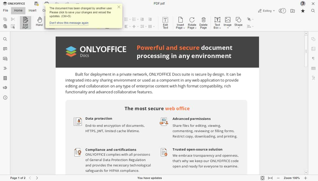 ONLYOFFICE innove avec la version 8.2 de sa suite bureautique open-source : plus de 30 nouvelles fonctionnalités et des outils collaboratifs améliorés. © OnlyOffice