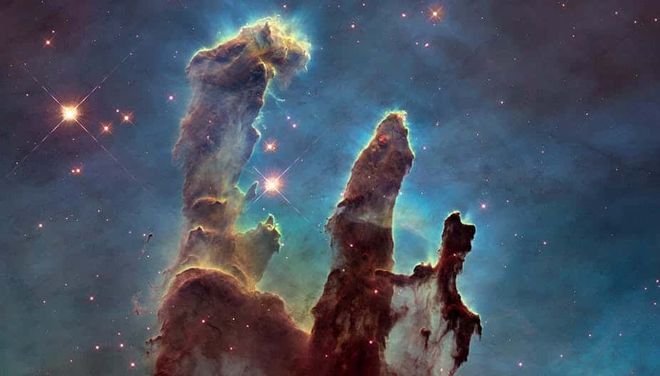 Les Piliers de la Création dans la Nébuleuse de l'Aigle (M 16). © Nasa, ESA/Hubble, HST, CC by-sa 