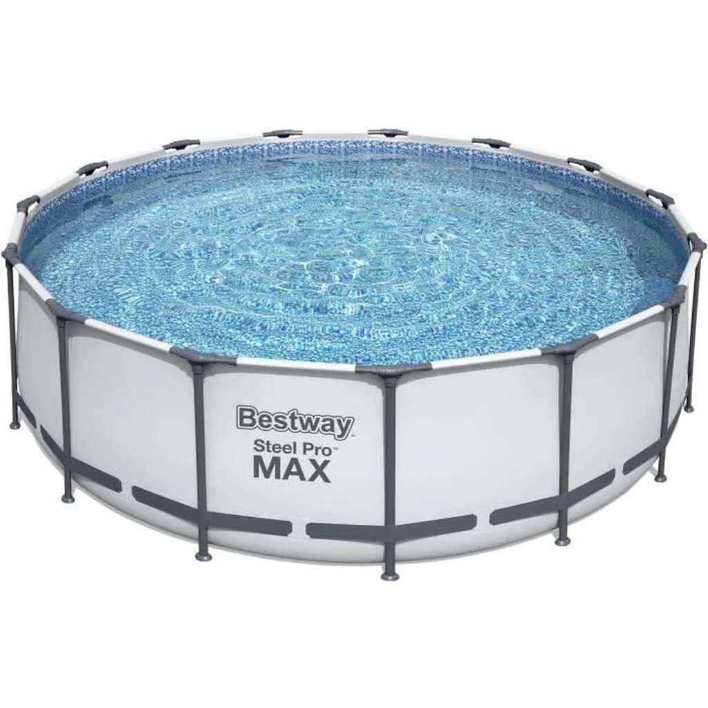 Soldes d'été :&nbsp;la piscine&nbsp;tubulaire Bestway Steel Pro Max&nbsp;© Cdiscount