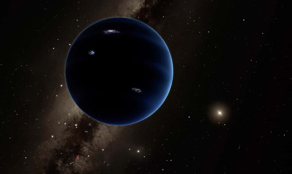 Concept d'artiste de la planète 9 dans notre Système solaire. © R. Hurt, Caltech (Ipac)