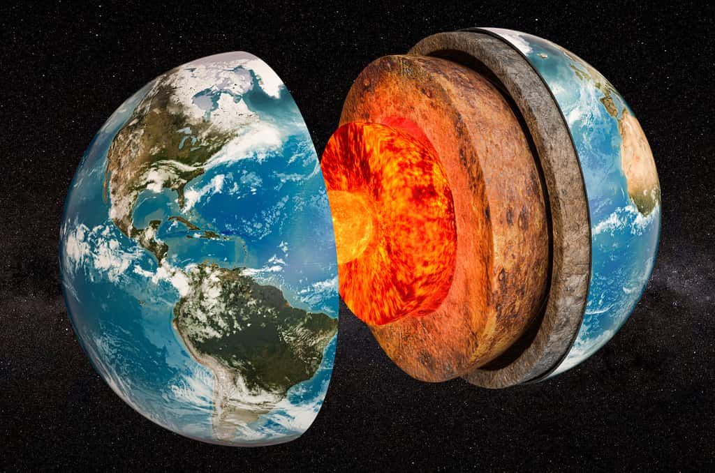 L'étude des ondes sismiques nous permet de toujours mieux comprendre la structure interne de la Terre. © alexlmx, Adobe Stock