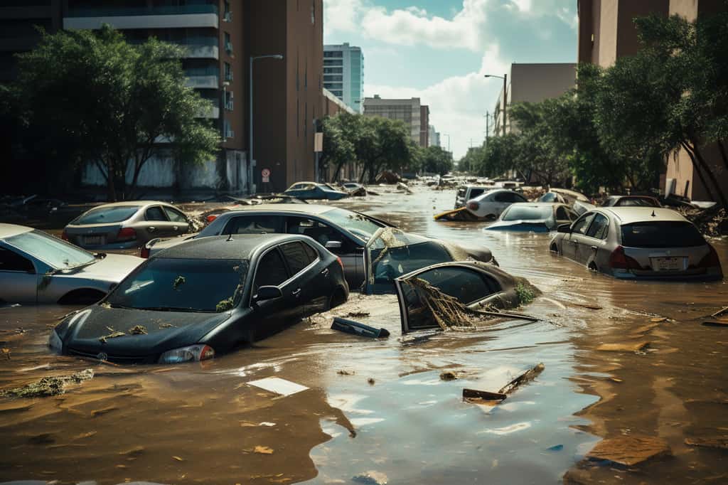 Les orages provoquent de plus en plus souvent des inondations fulgurantes. © Boraryn, Adobe Stock