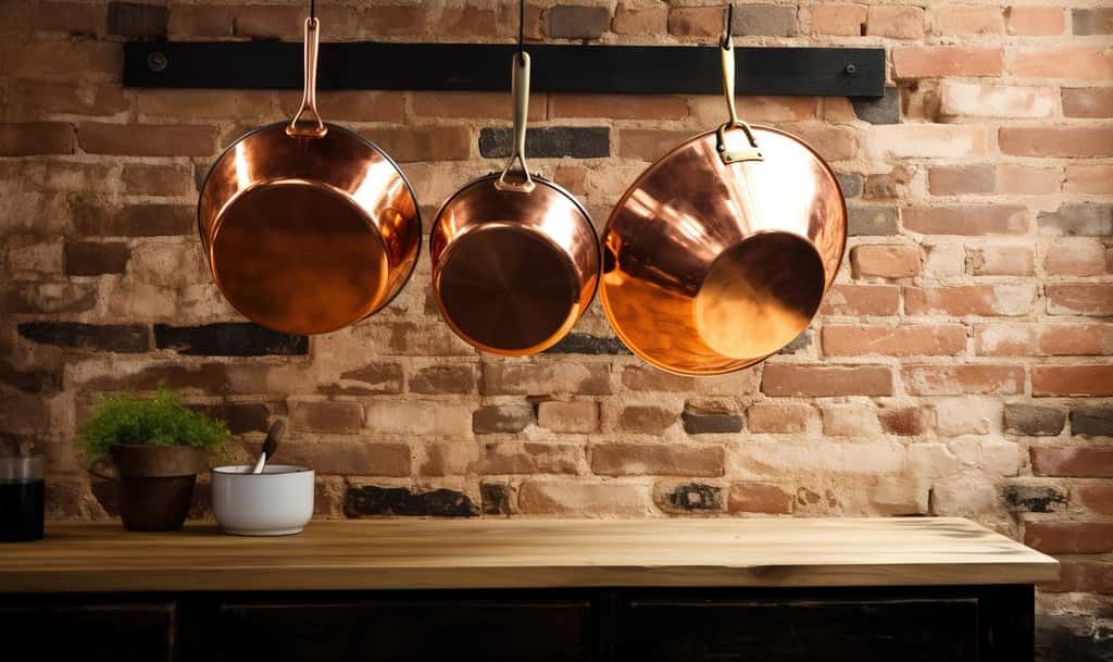 La poêle en cuivre, quoique cher, se distingue par sa durabilité, son esthétique et le contrôle de température qu'elle offre. © Anna, Adobe Stock