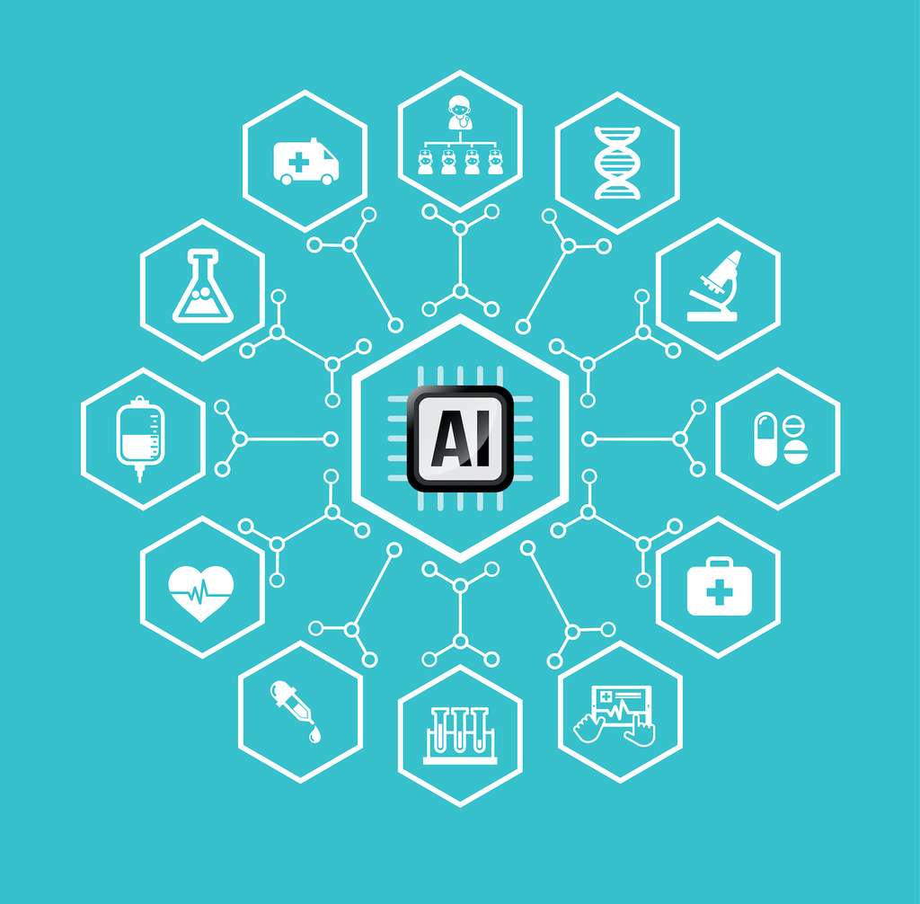L’intelligence artificielle trouve de nombreuses applications dans le domaine de la santé. © Kaikoro, Adobe Stock