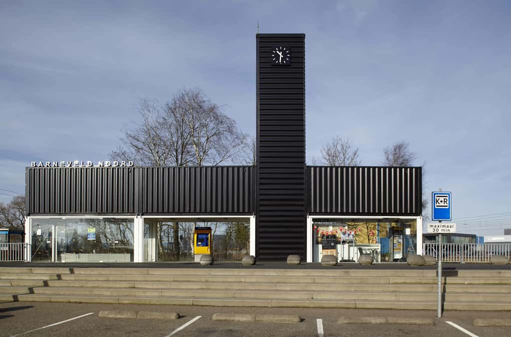 La gare de Barneveld Noord aux Pays-Bas. © NL Architects