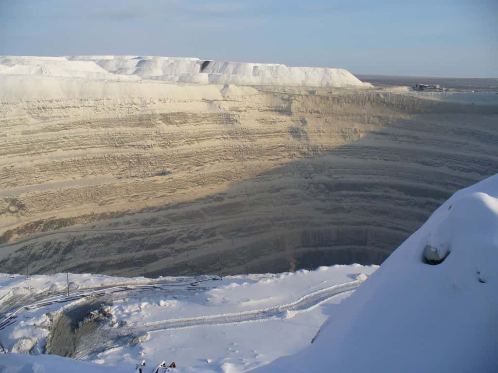 Mine de diamant d’Oudatchnaïa en Sibérie. © Хакимов Хабир