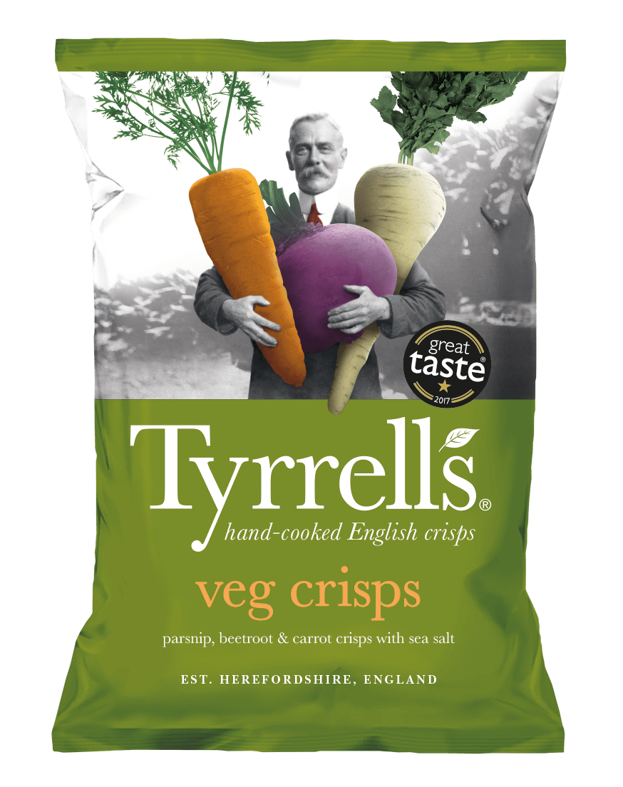 Les chips de légumes sont bien pires que les chips à la pomme de terre nature. © Tyrrell’s