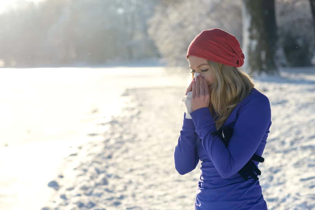 Lorsqu'il fait froid, nous pouvons perdre par le nez jusqu'à 400 ml de liquide par jour. © Lars Zahner, Fotolia